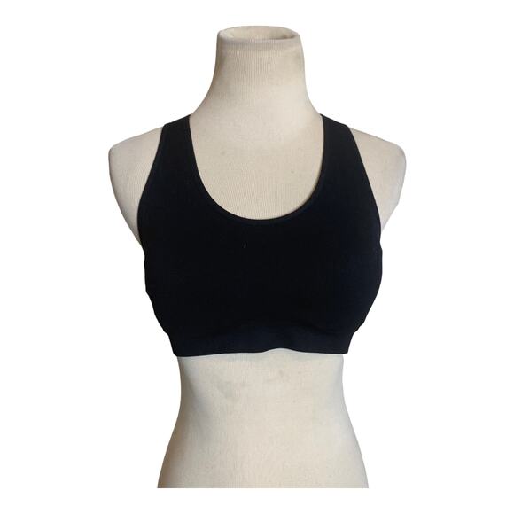 Amazon Basics black racer back sports bra size Small - Picture 1 of 9